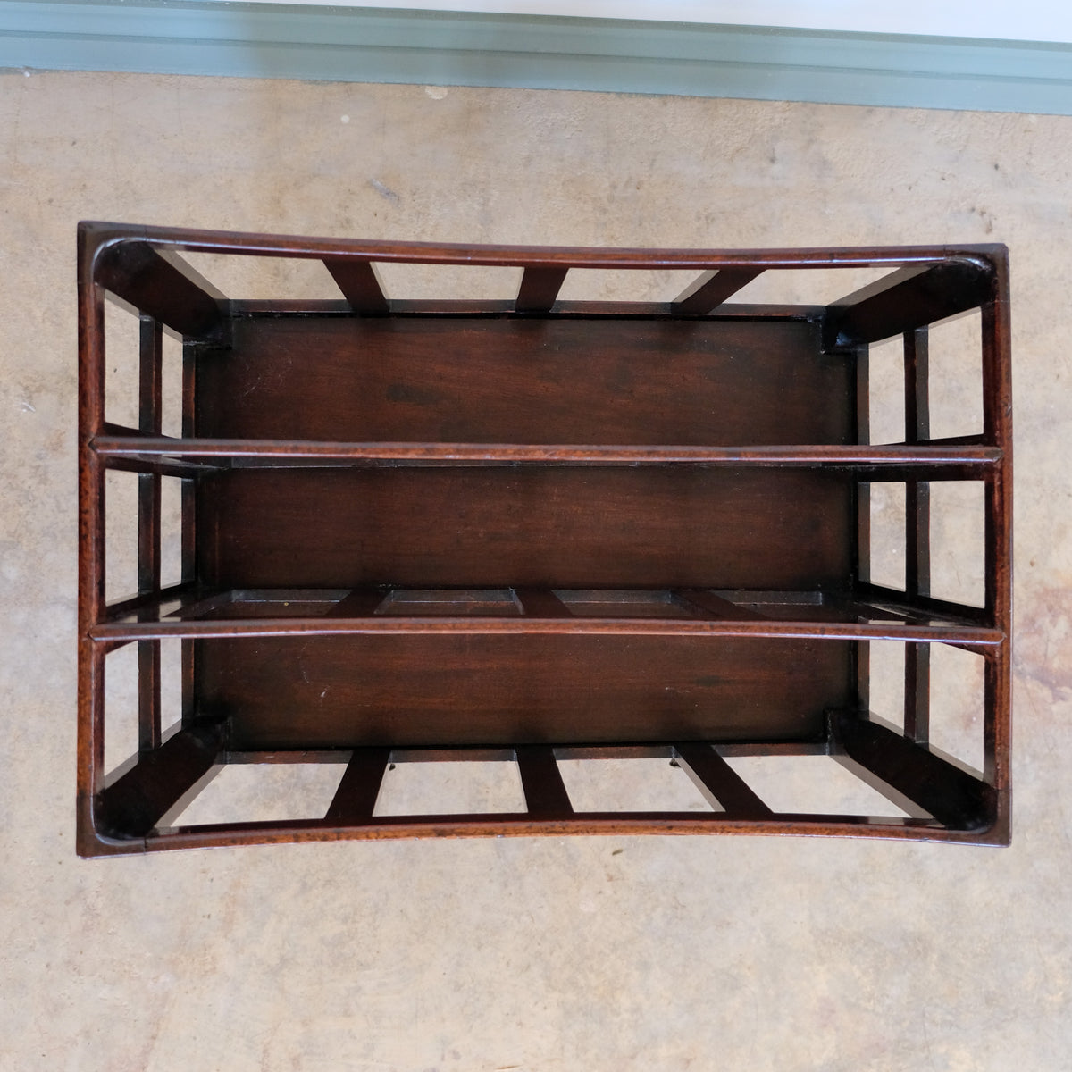 19TH CENTURY MAHOGANY CANTERBURY