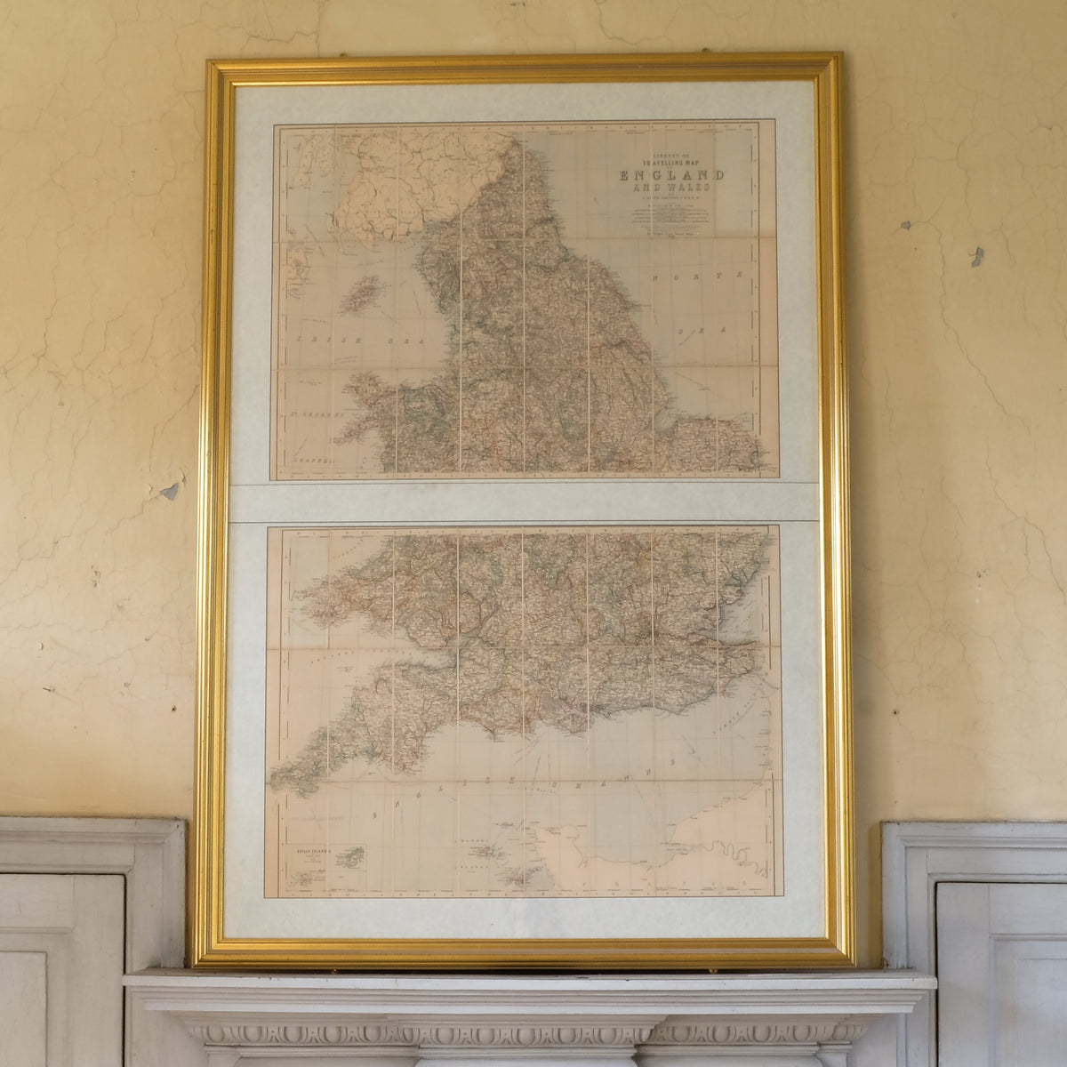 Alexander Keith Johnston - Rare Library Map of England and Wales - Summerfield & Scott