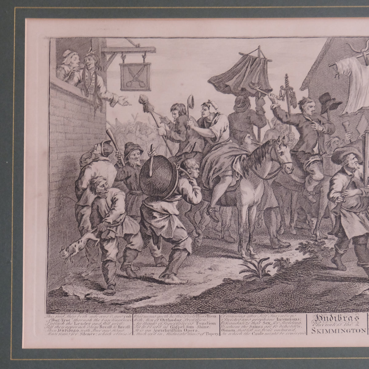 HUDIBRAS AND THE SKIMMINGTON BY WILLIAM HOGARTH (1697-1764)