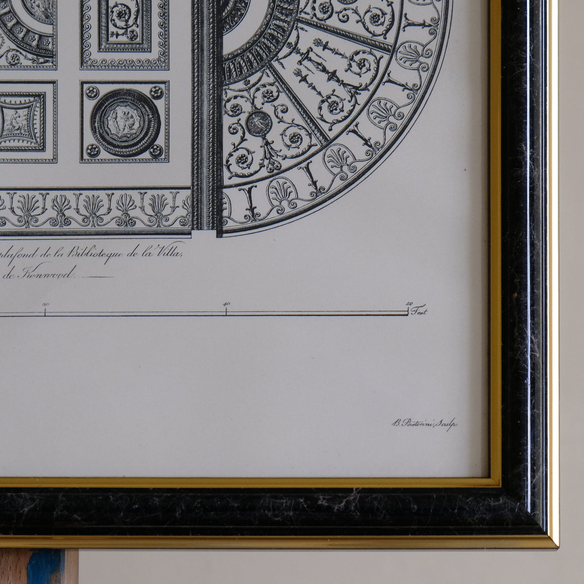 DESIGN OF THE CEILING OF THE LIBRARY OR GREAT ROOM AT KENWOOD, AFTER ROBERT ADAM
