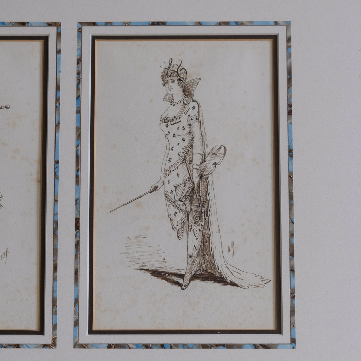 TWO COSTUME DESIGNS BY ALFRED MALTBY