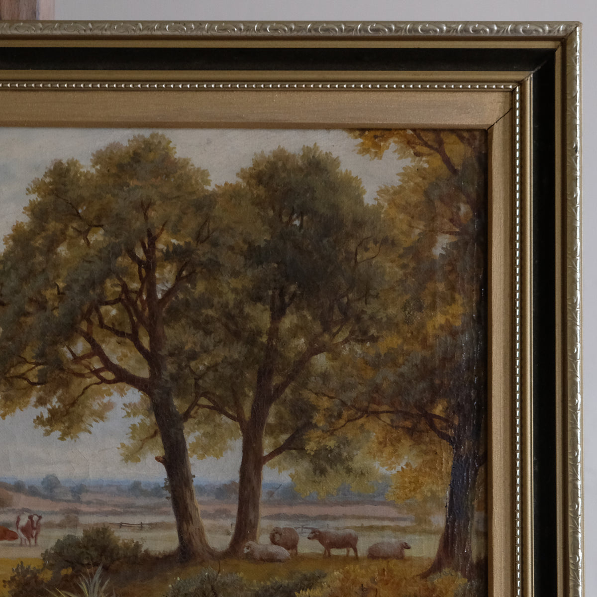 LANDSCAPE WITH A GOOSE GIRL ATTRIBUTED TO C H MAIDANERST