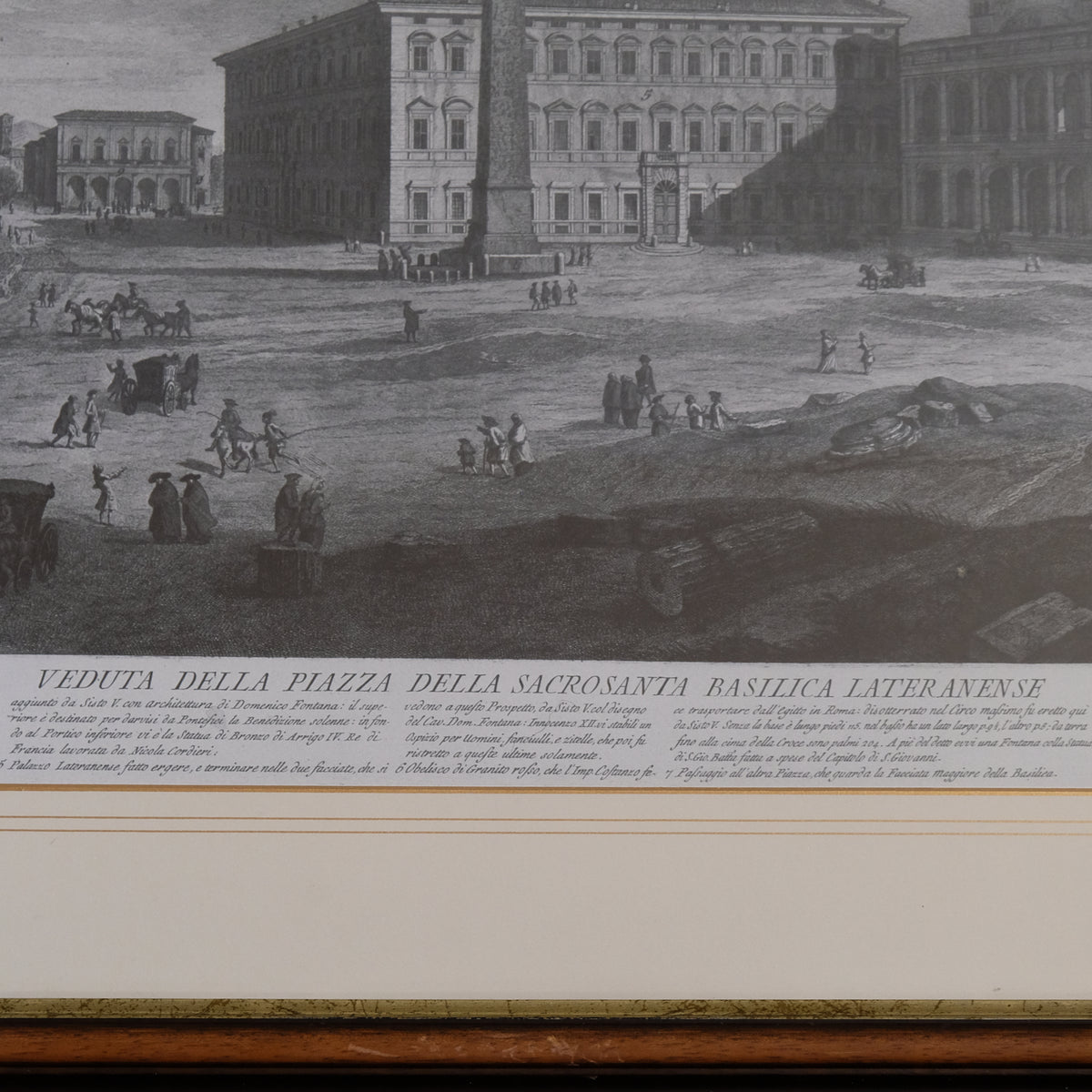 Veduta della Piazza della Sacrosancta Basilica Lateranense