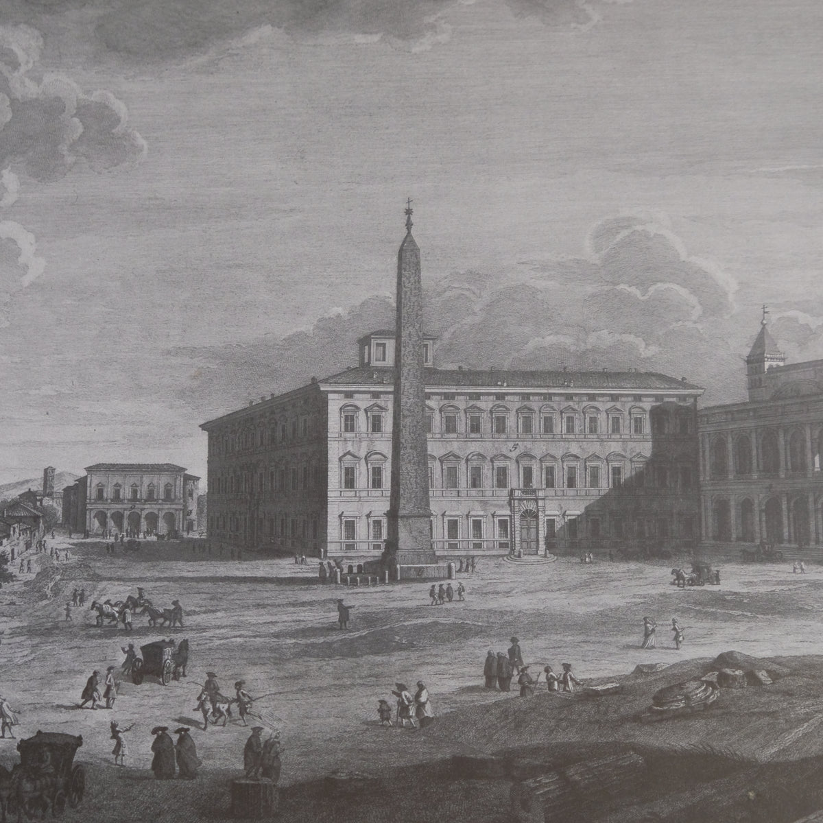 Veduta della Piazza della Sacrosancta Basilica Lateranense