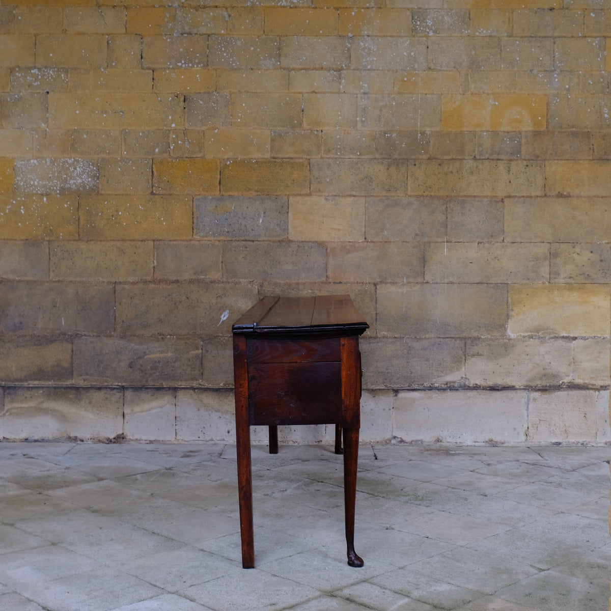 Large Mid-18th Century Oak Dresser Base