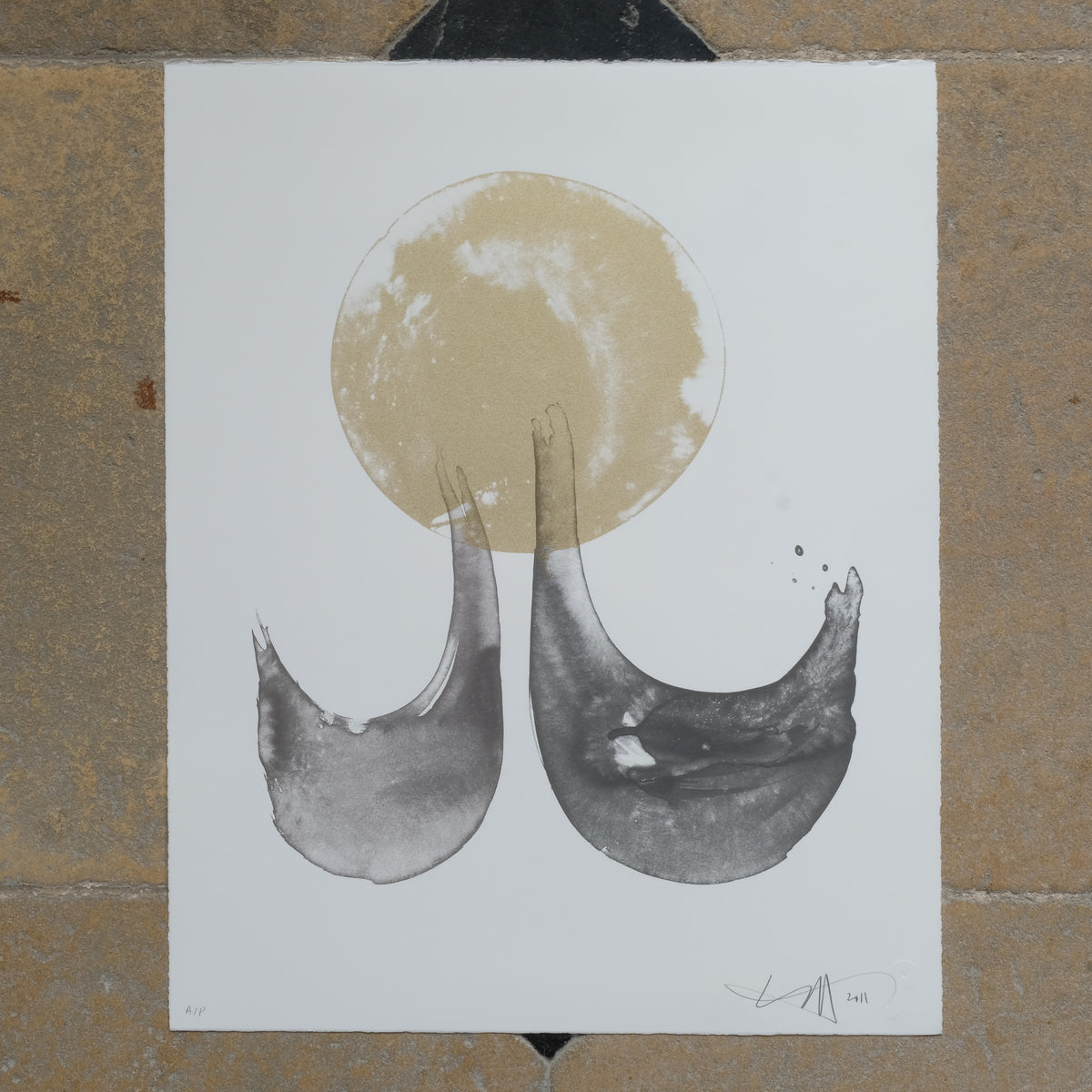 LUCY MCLAUCHLAN Vintage Print - HUIA, Signed and Dated in Pencil