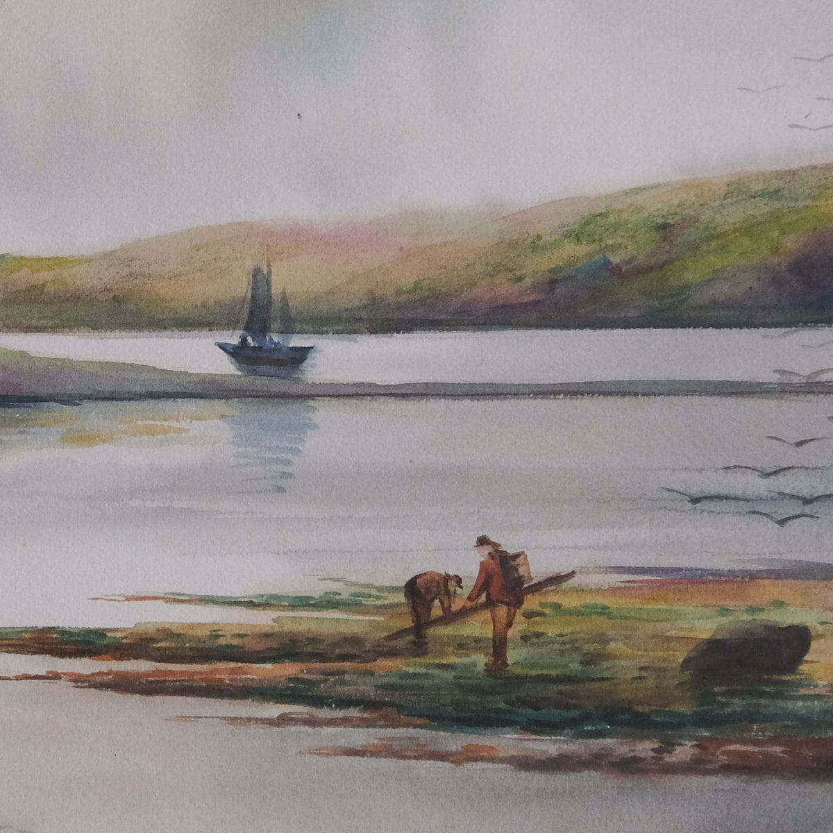LANDSCAPE OF A RIVER ESTUARY