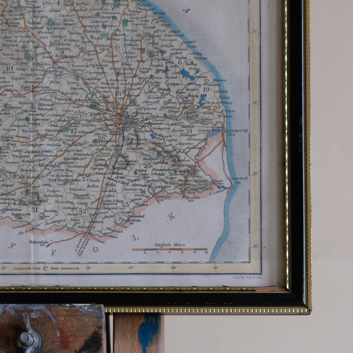 MAP OF NORFOLK BY GRAY & SON