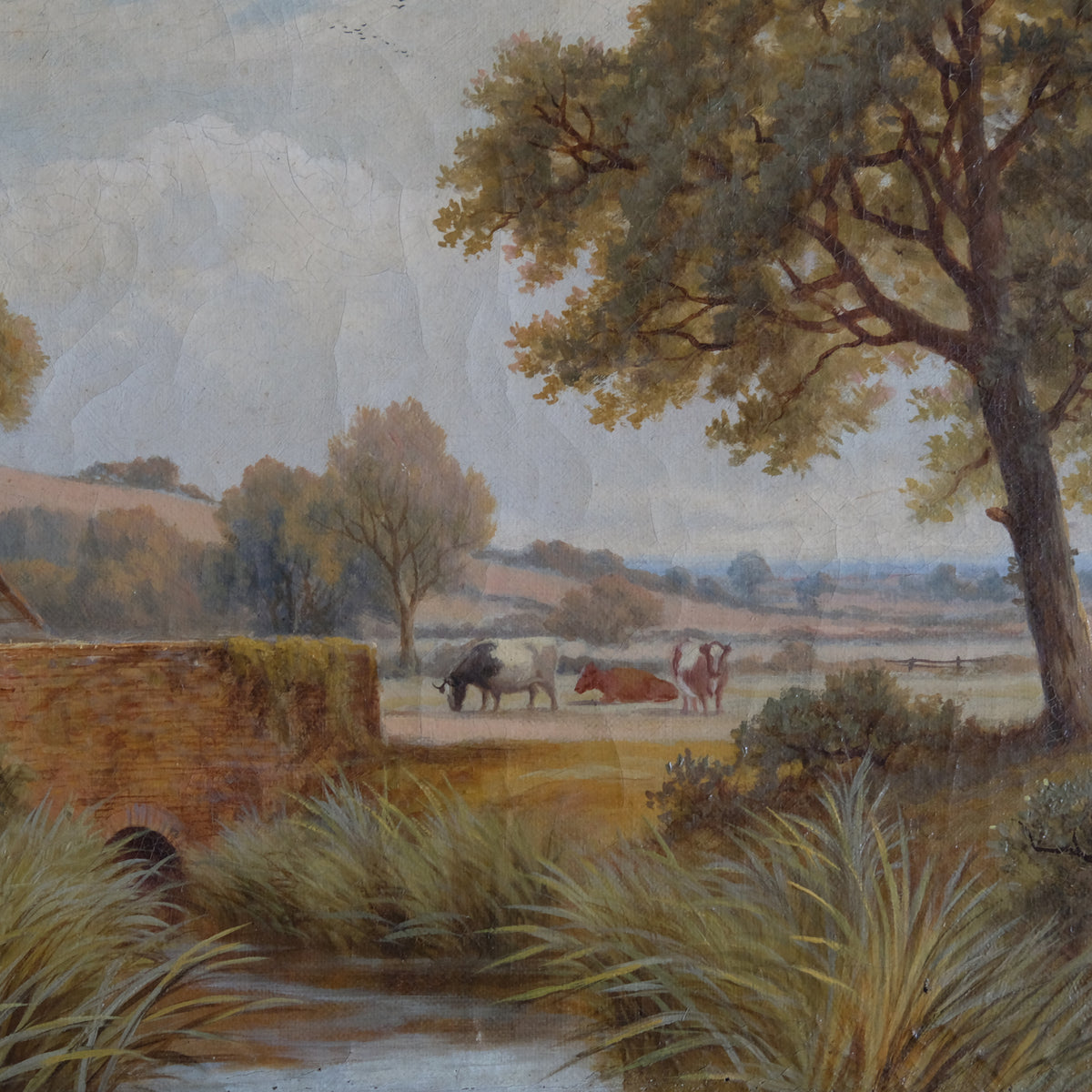 LANDSCAPE WITH A GOOSE GIRL ATTRIBUTED TO C H MAIDANERST
