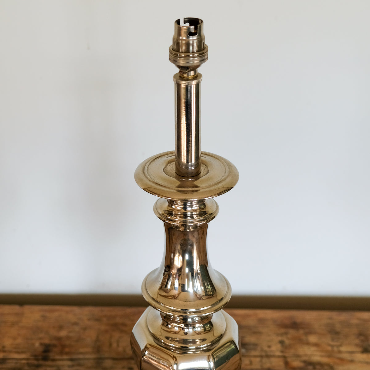 Art Deco Style Nickel-Plated Table Lamp