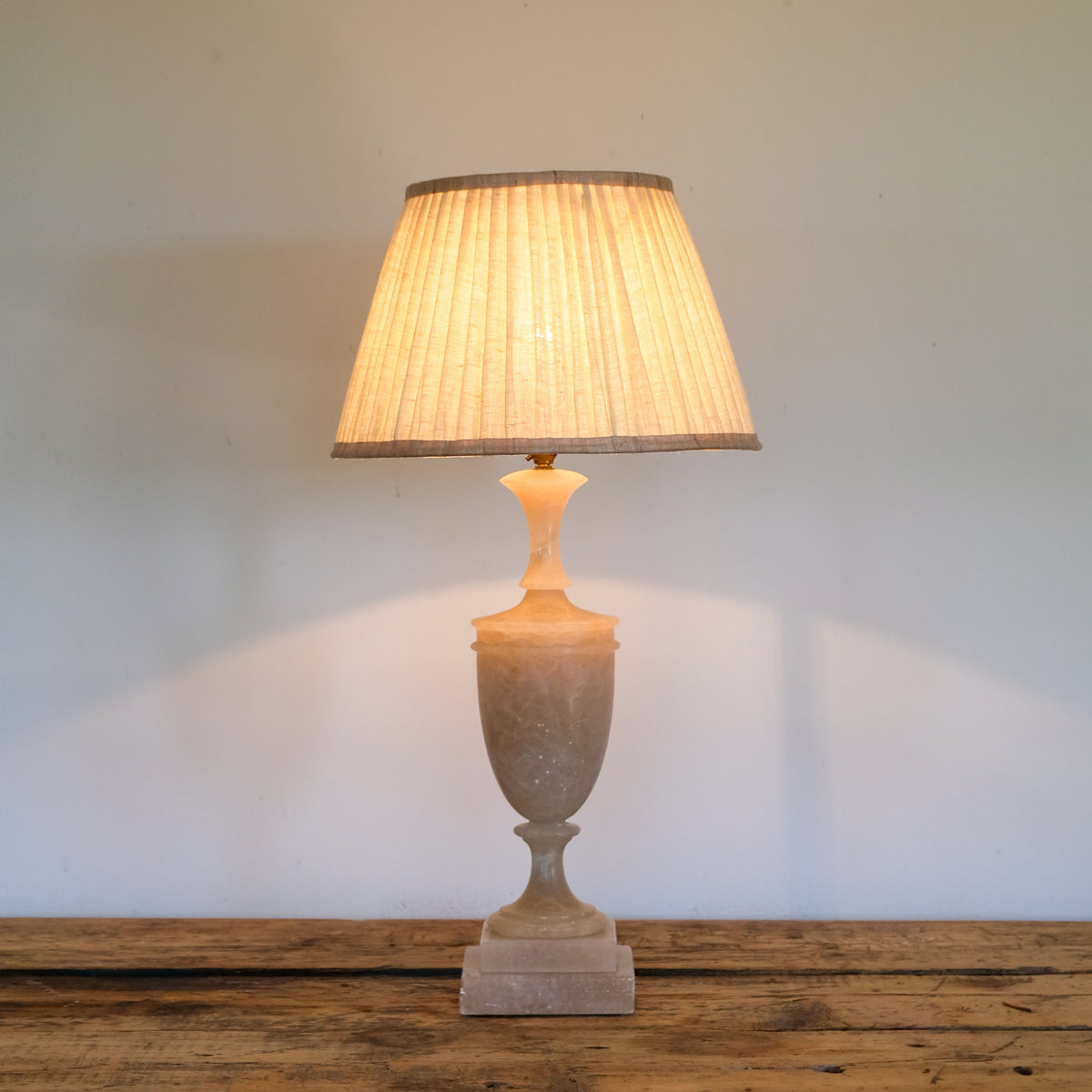 Stone Urn Shaped Table Lamp