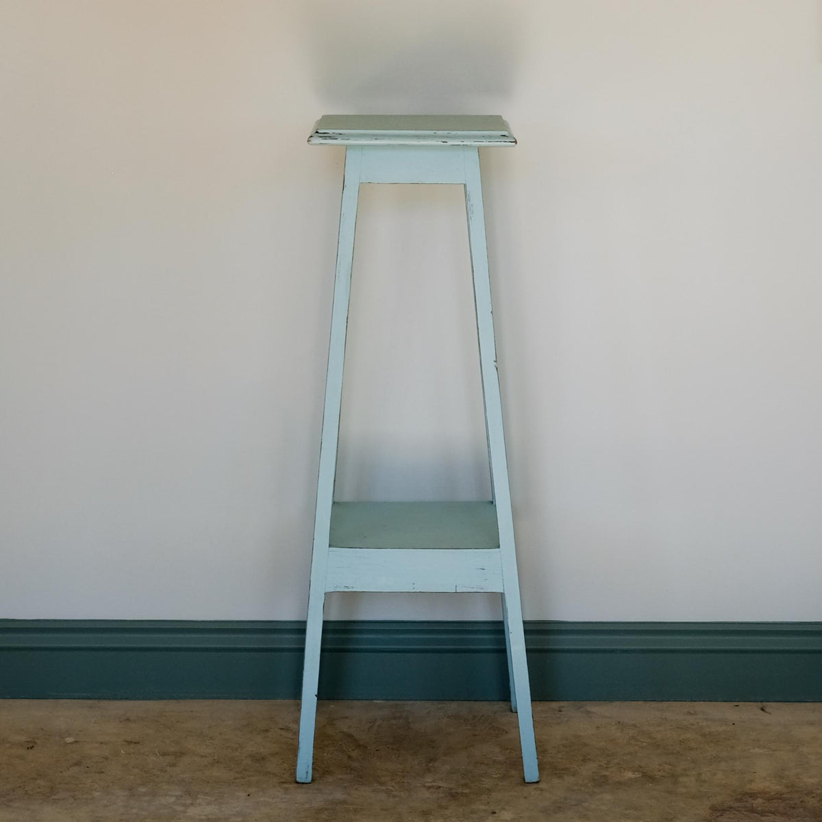 BLUE PAINTED JARDINIERE
