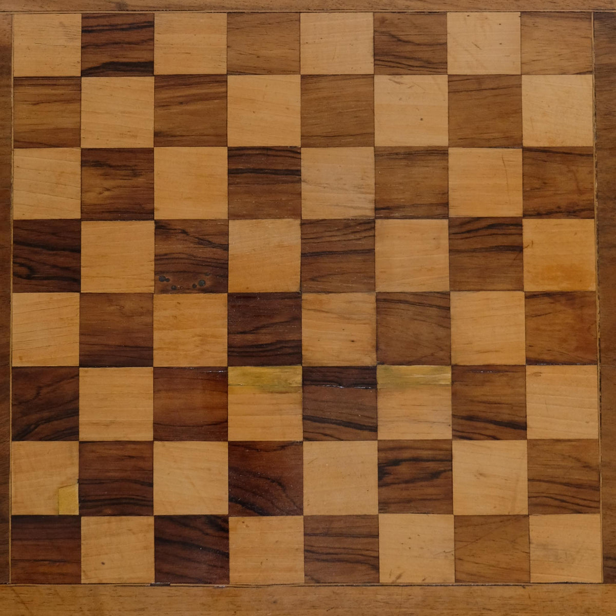 VICTORIAN WALNUT & SATINWOOD GAMES TABLE